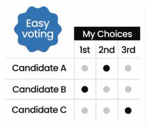 Sample Ranked Choice Ballot
